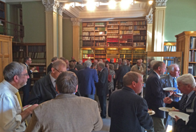 Guests at the 25 year Chartership event in Lower Library